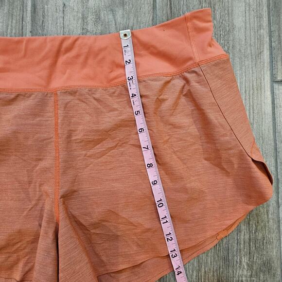 Athleta Run With It Textured 3.5″ Short Women’s XL Space Dye Orange Haze - Picture 4 of 9